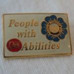People with DisAbilities pin 90890 $4.25